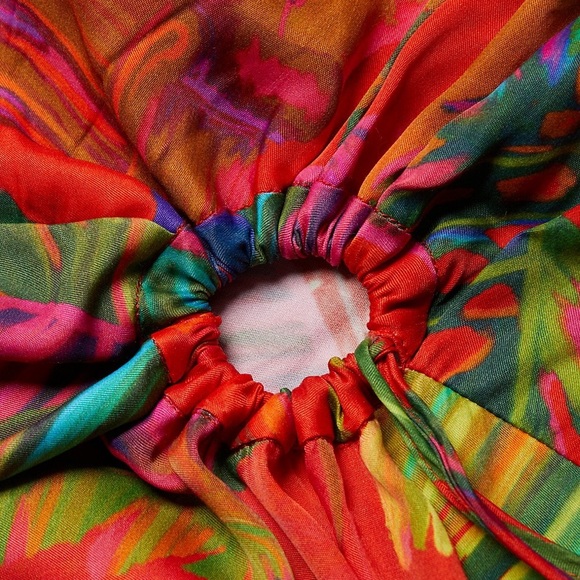 NWT Farm Rio Urban Jungle Cut-Out Midi-Dress size small - Picture 3 of 16